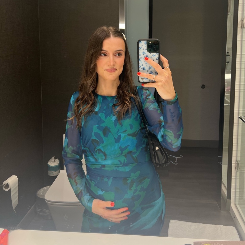 Long sleeve floral dress